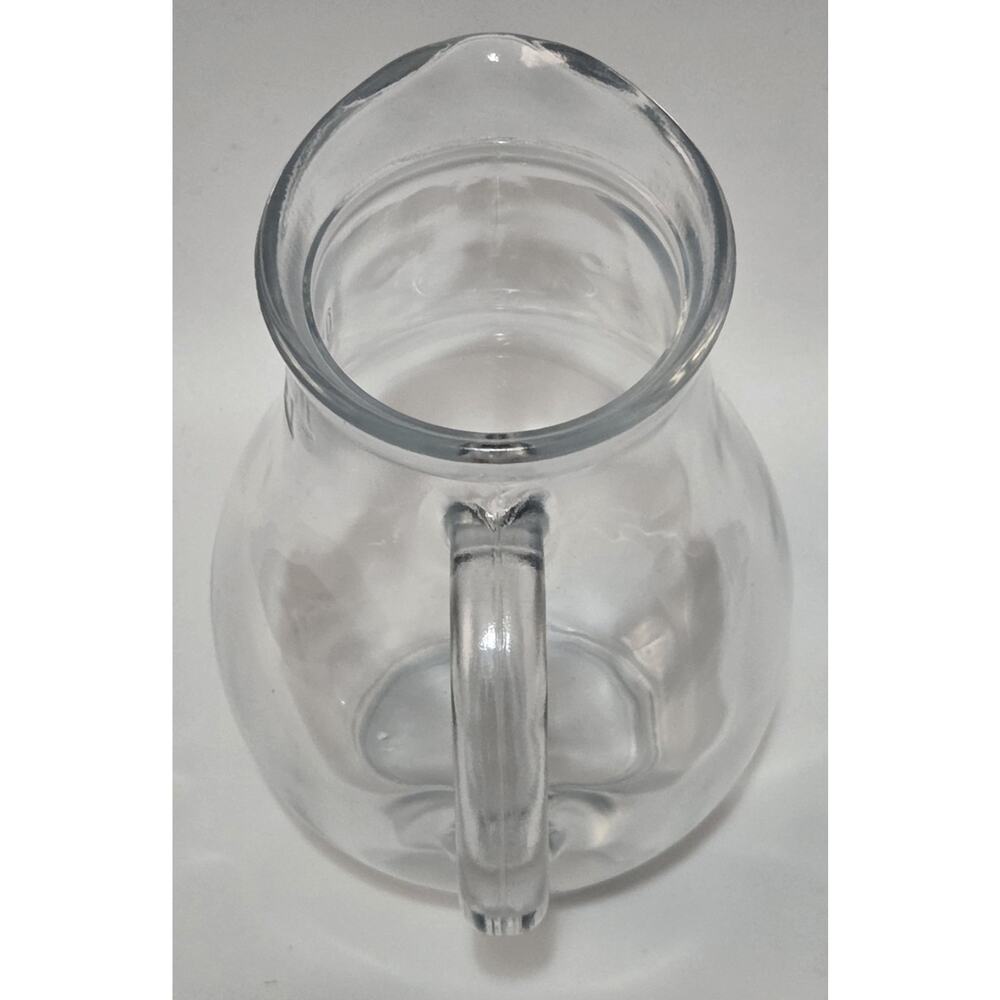 Small Clear Glass 0.25L Bistro Pitcher / Carafe with Handle - Picture 2 of 10